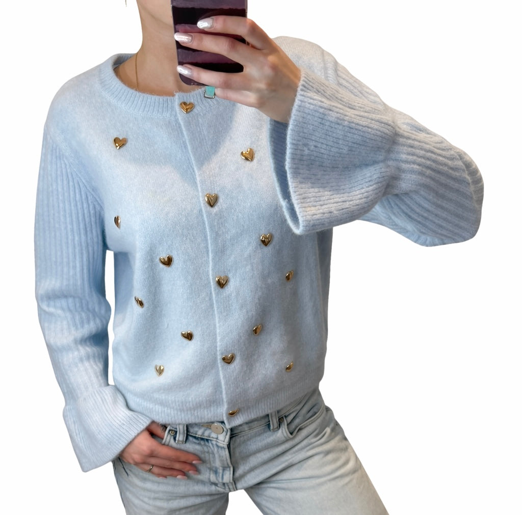 Love cardigan blauw