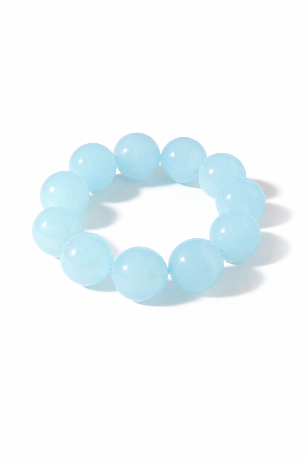 Kralen armband lichtblauw