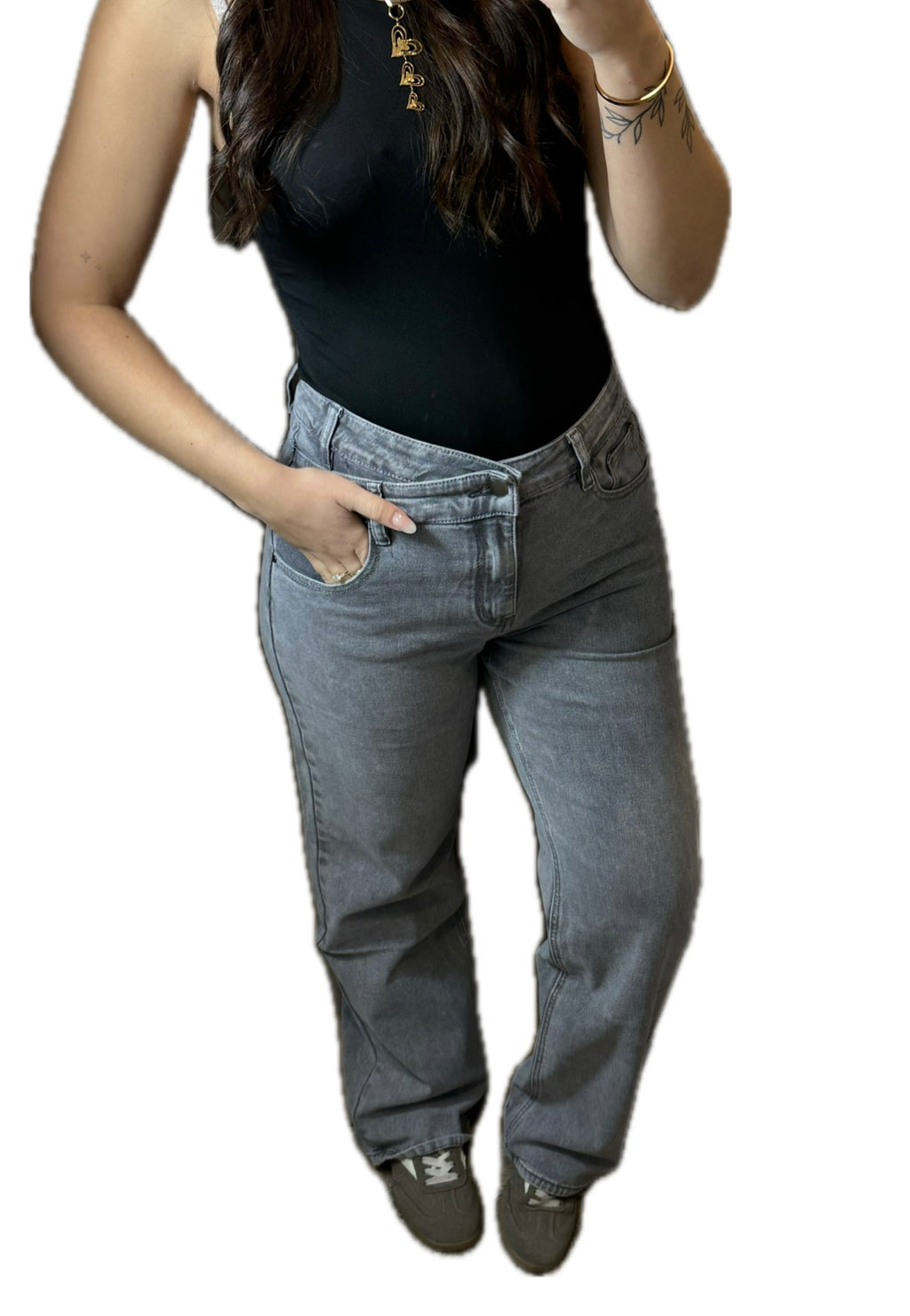 Kate straight leg jeans grijs