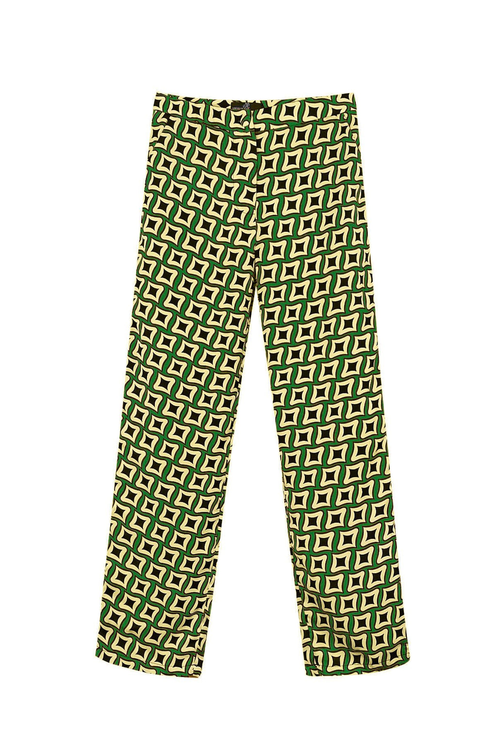 Retro pantalon groen
