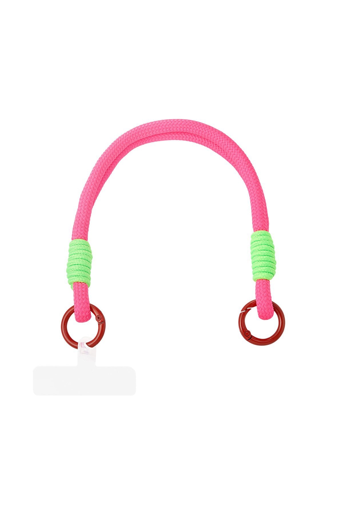 Telefoonkoord roze/groen