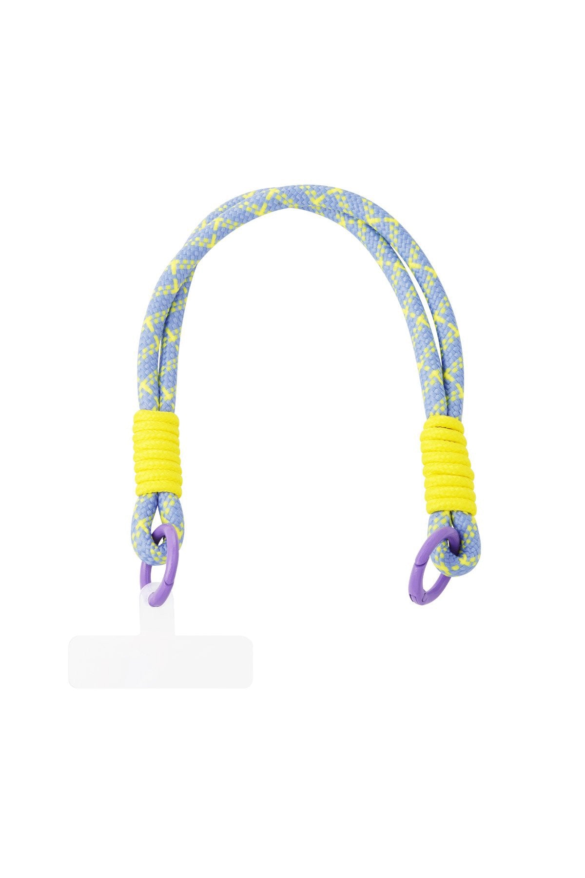 Telefoonkoord blauw/geel