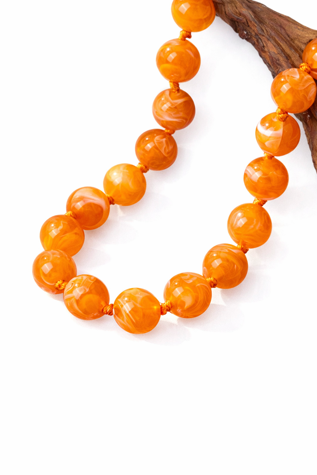 Kralenketting oranje