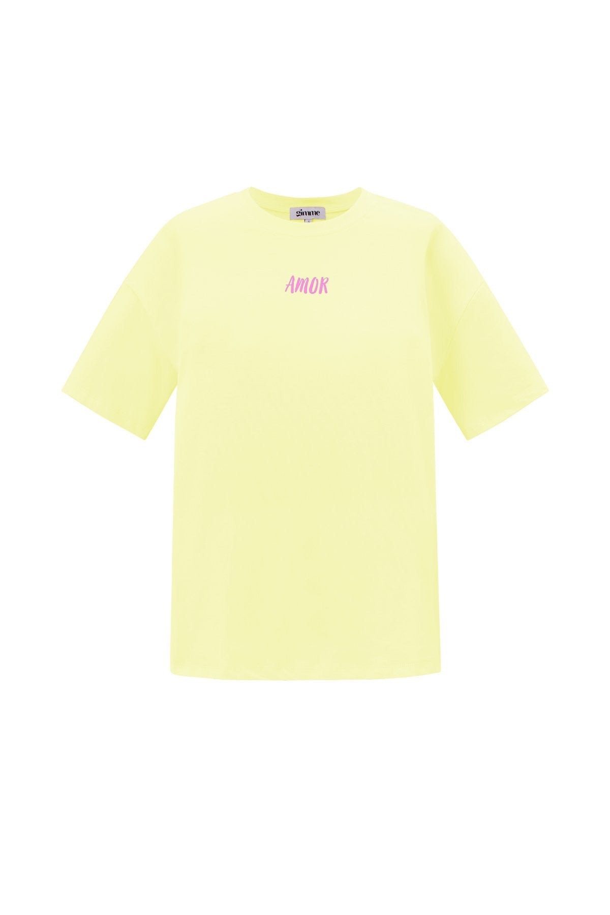 Amor shirt geel