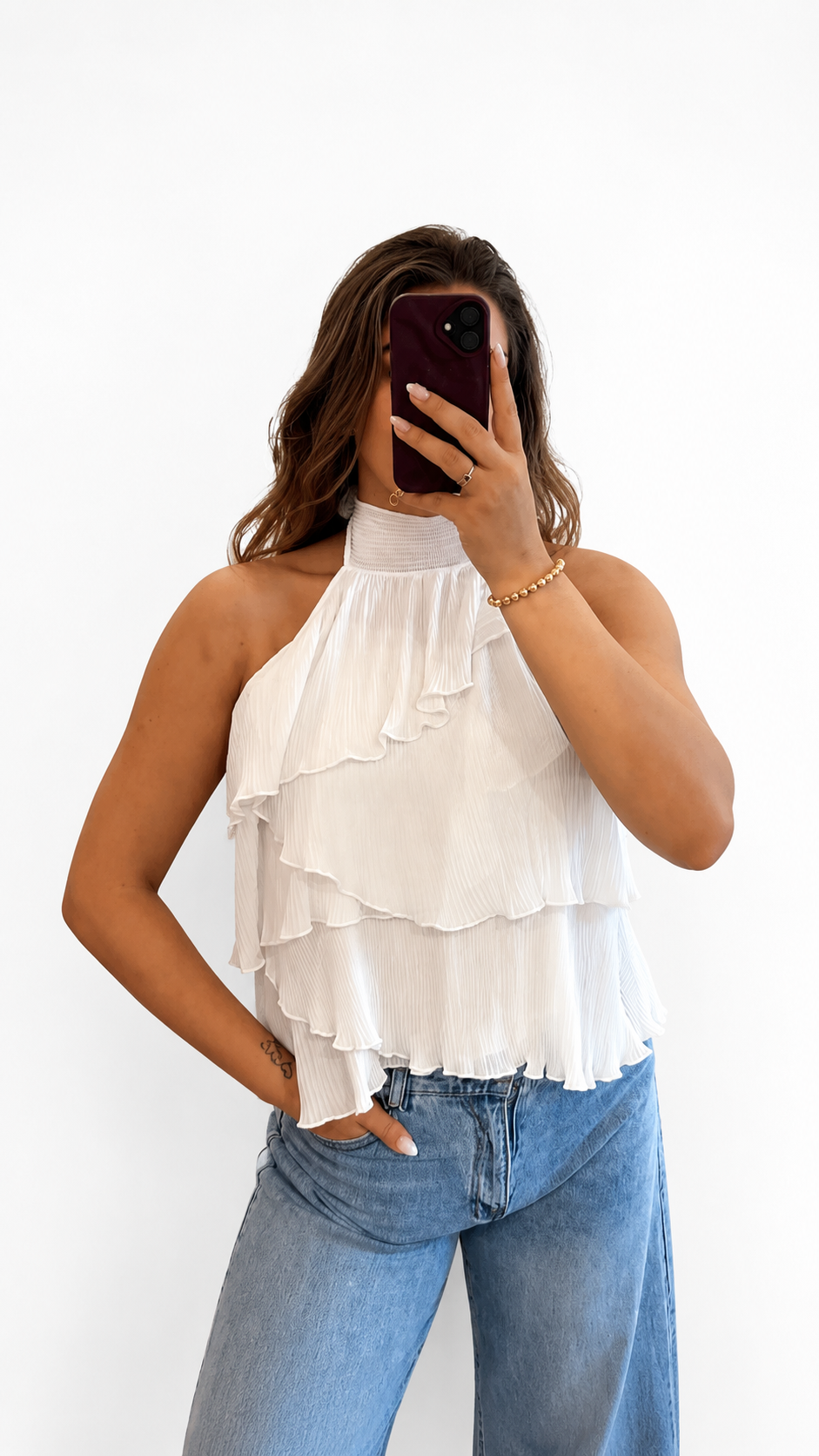 Halter top wit