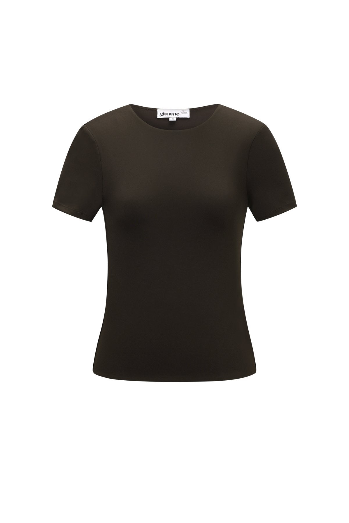 Bo basic top donkerbruin