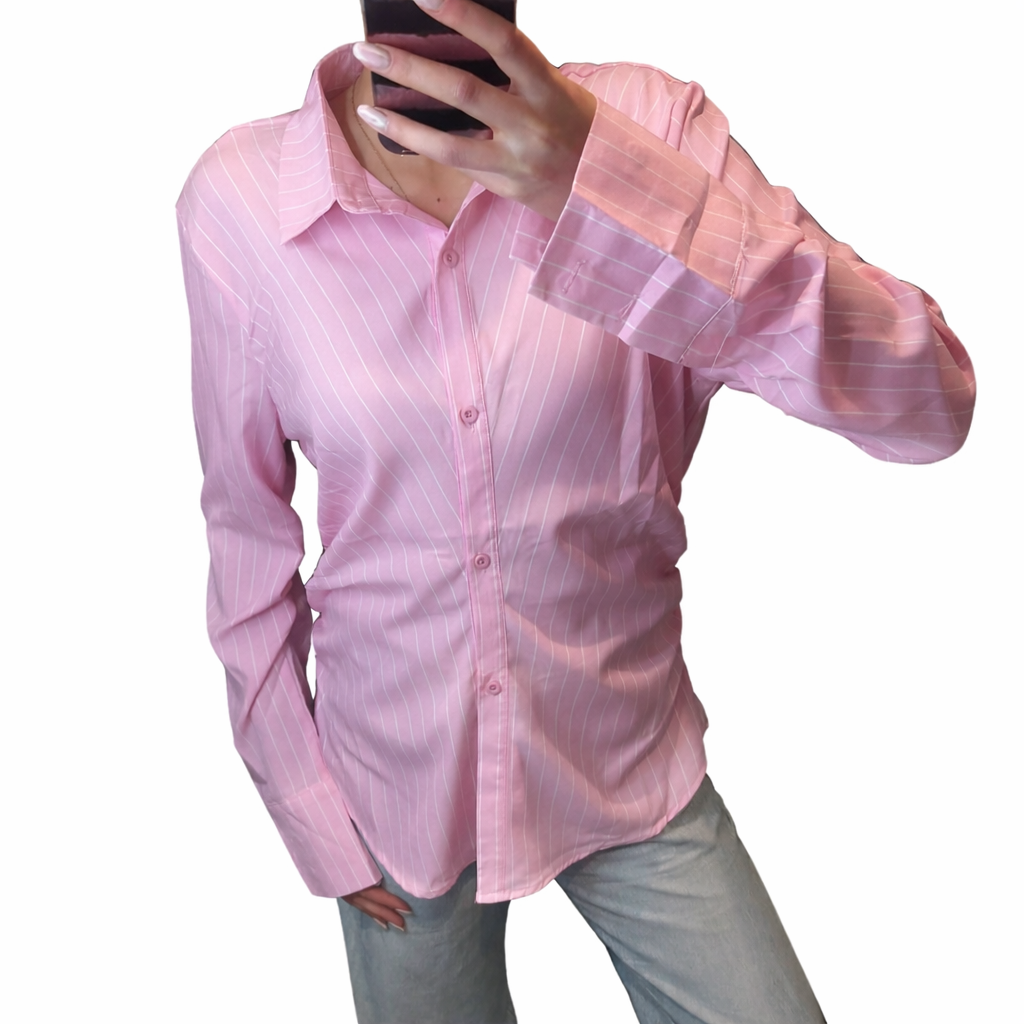 Tessa blouse gestreept roze