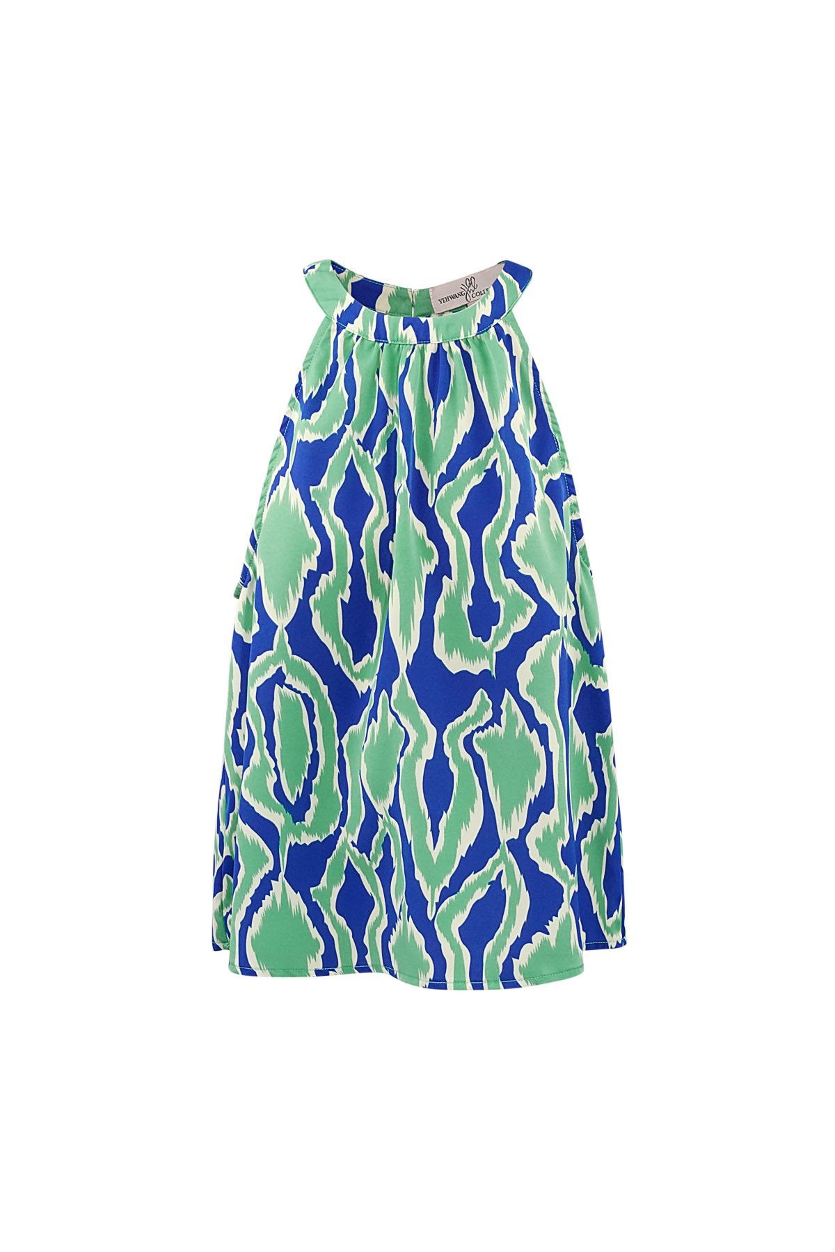 Roos top blauw/groen