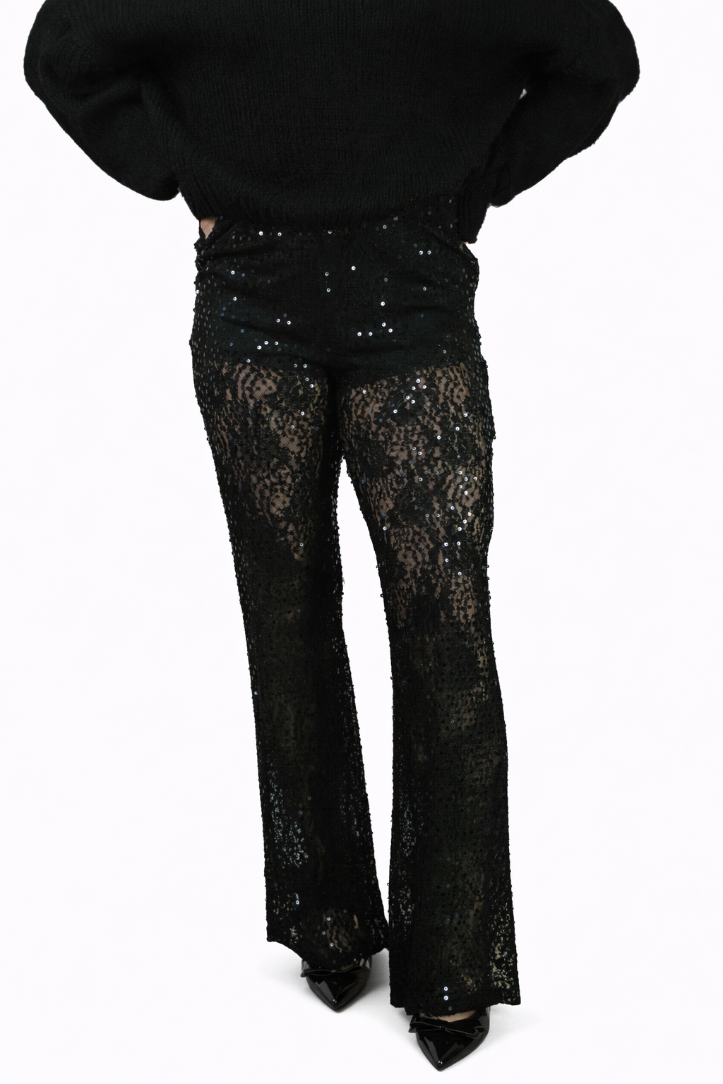 Lotte Kanten pailletten broek