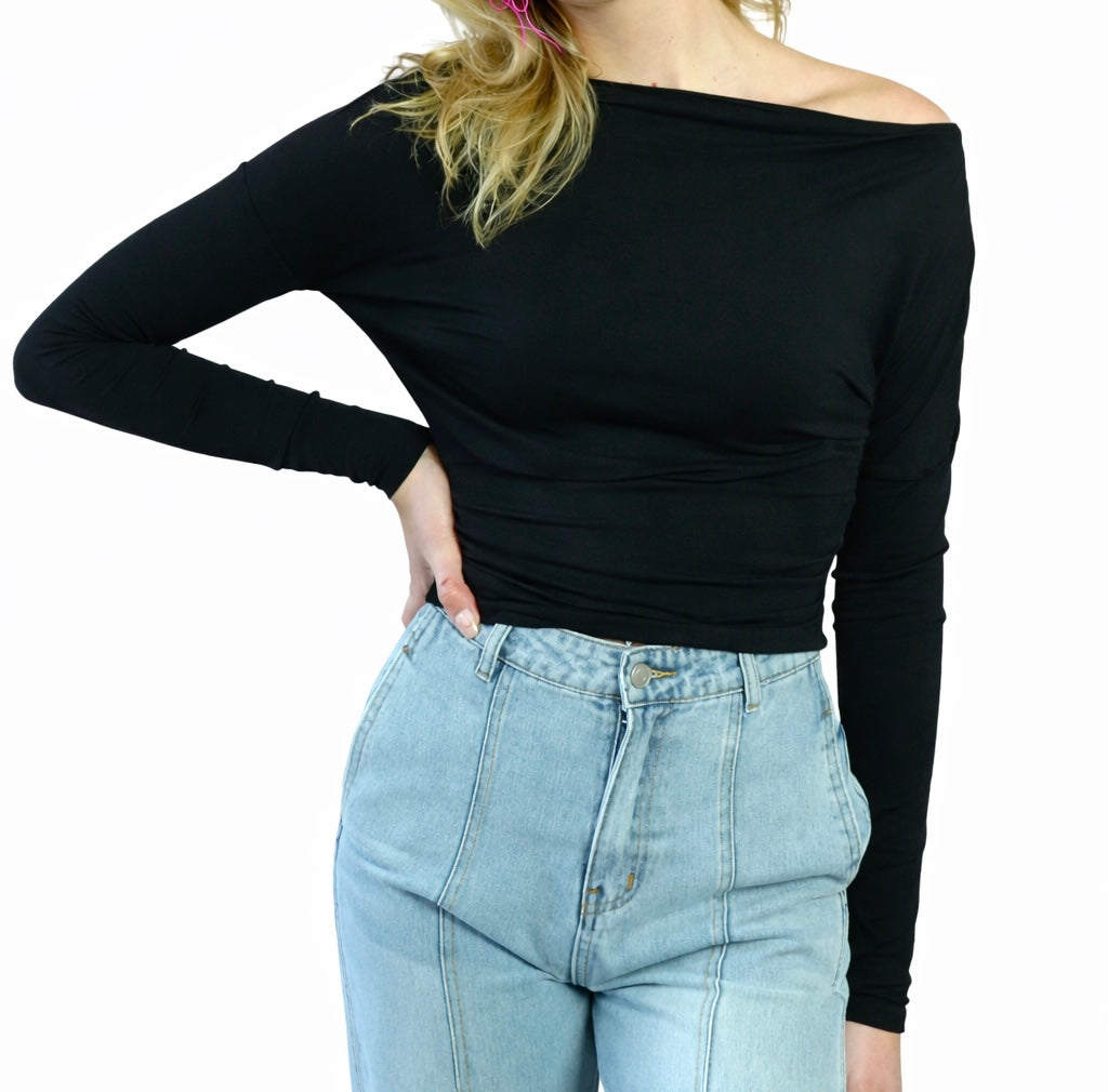 Maya one shoulder top