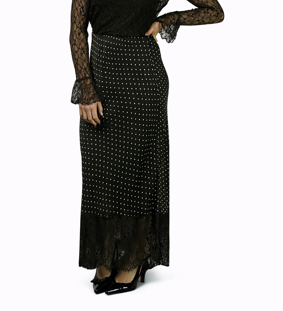 Flo Maxi rok met kant