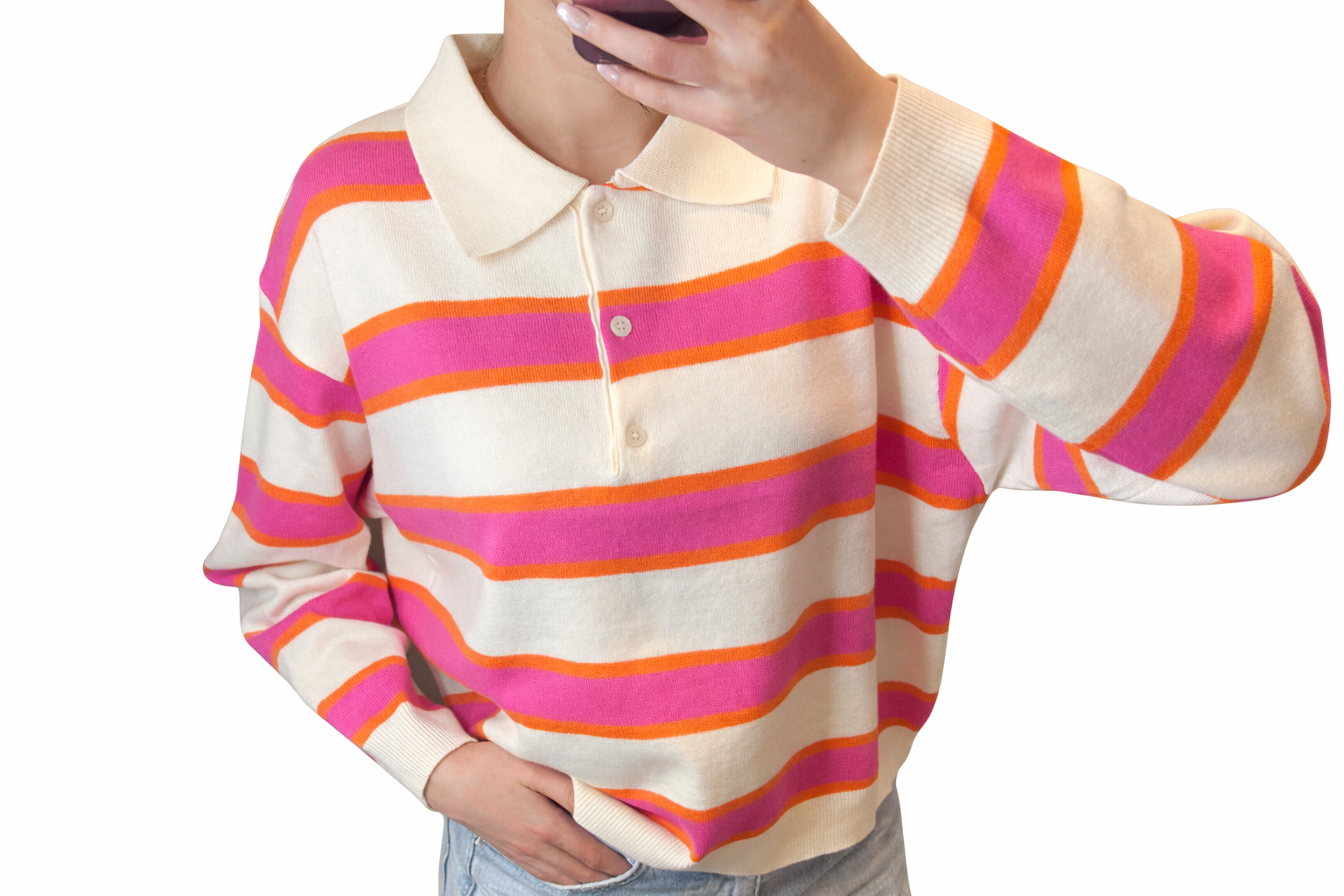 Vera sweater roze/oranje