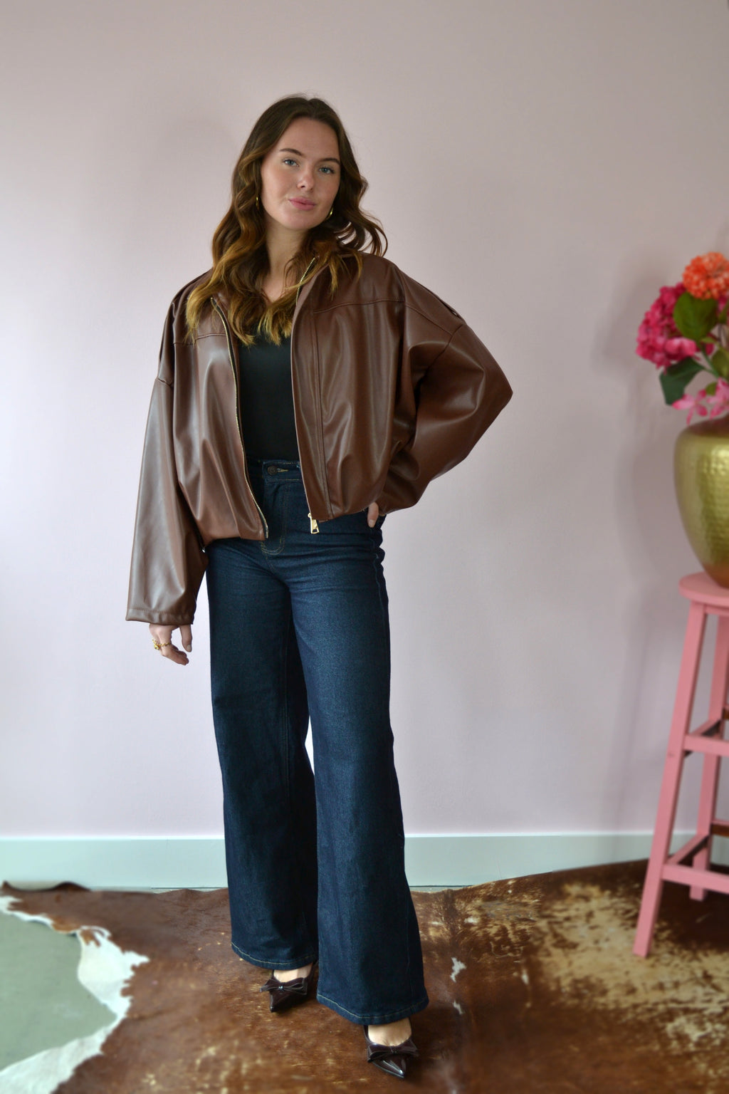 Bomberjack van imitatieleer