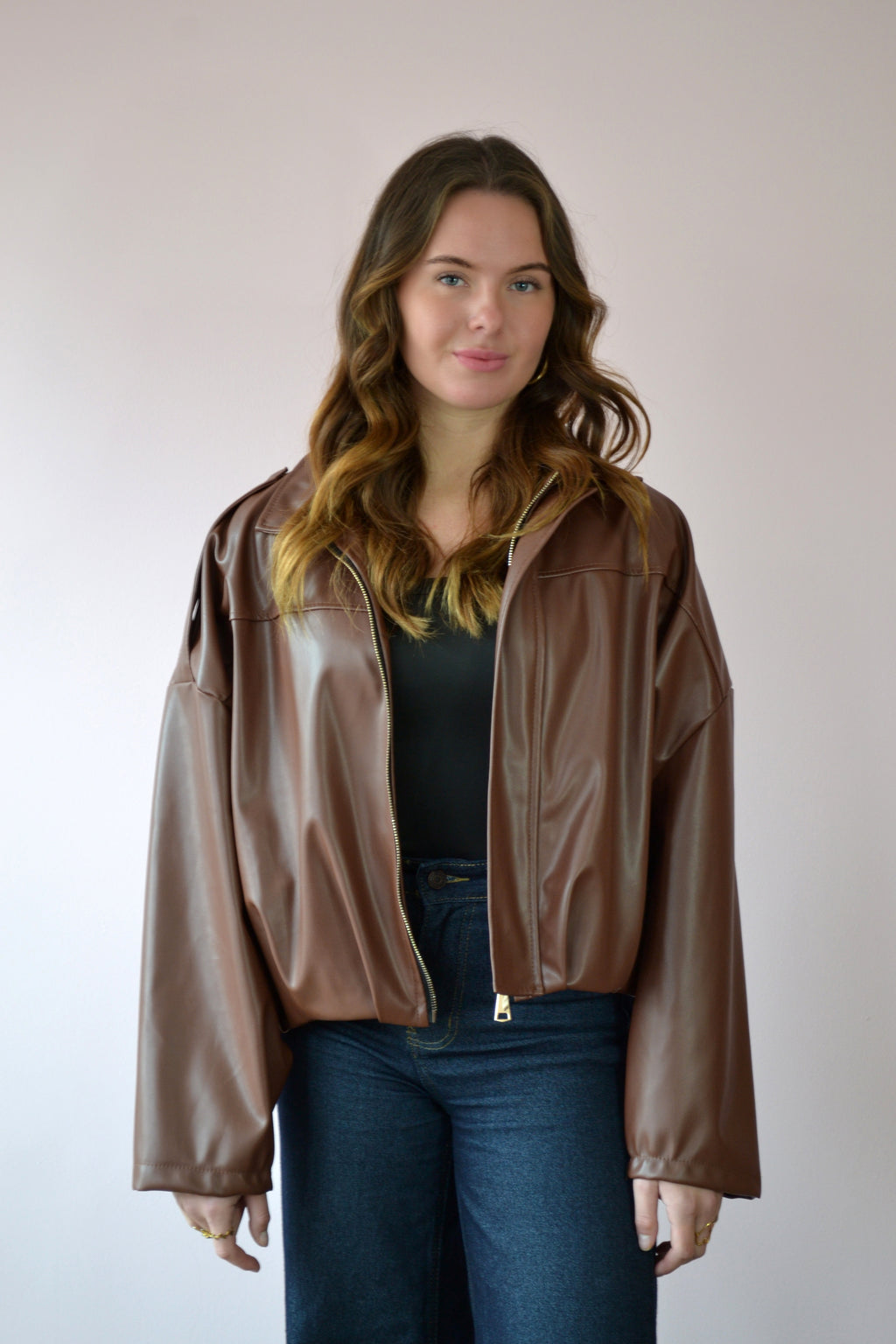 Bomberjack van imitatieleer