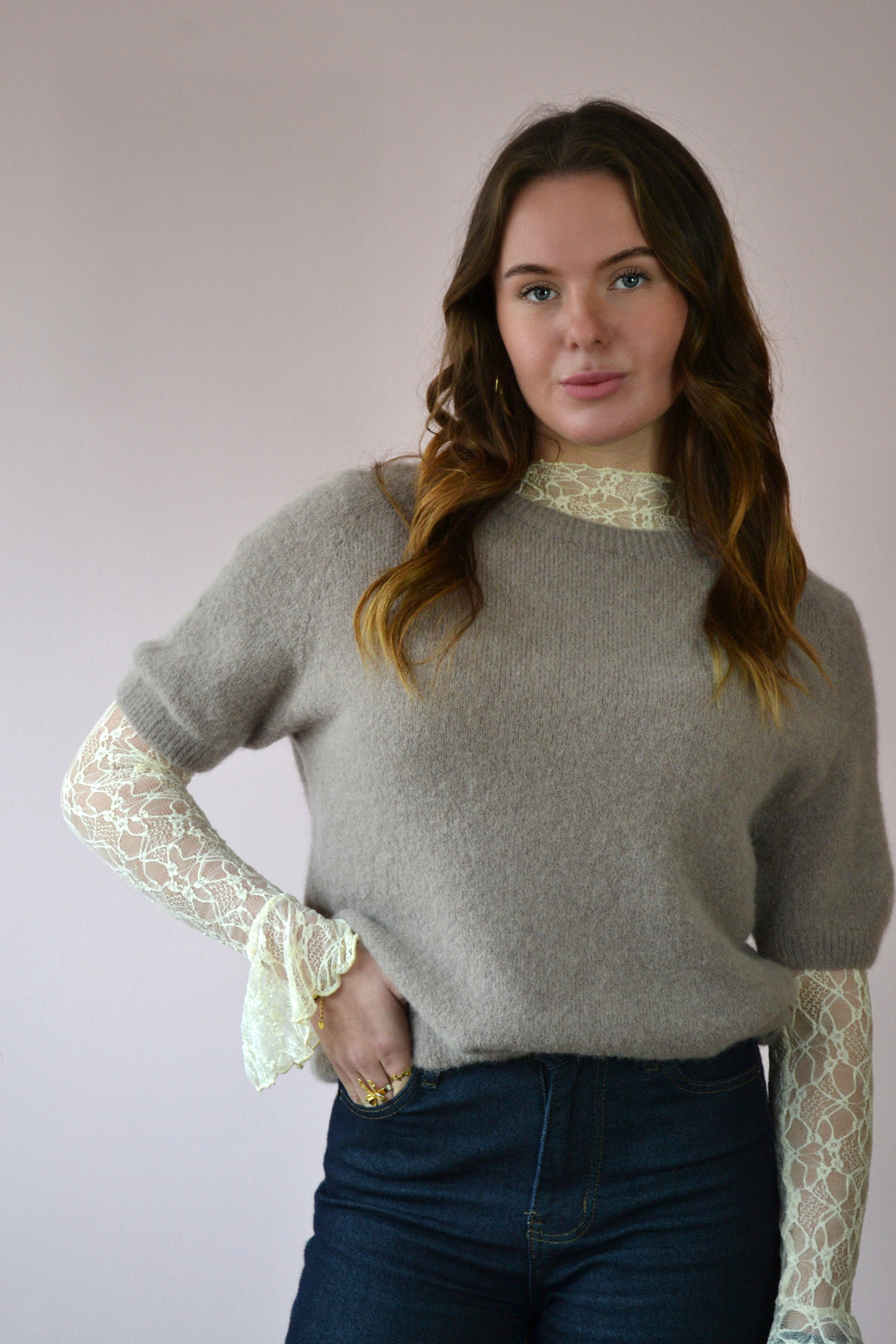 Trui met korte mouwen