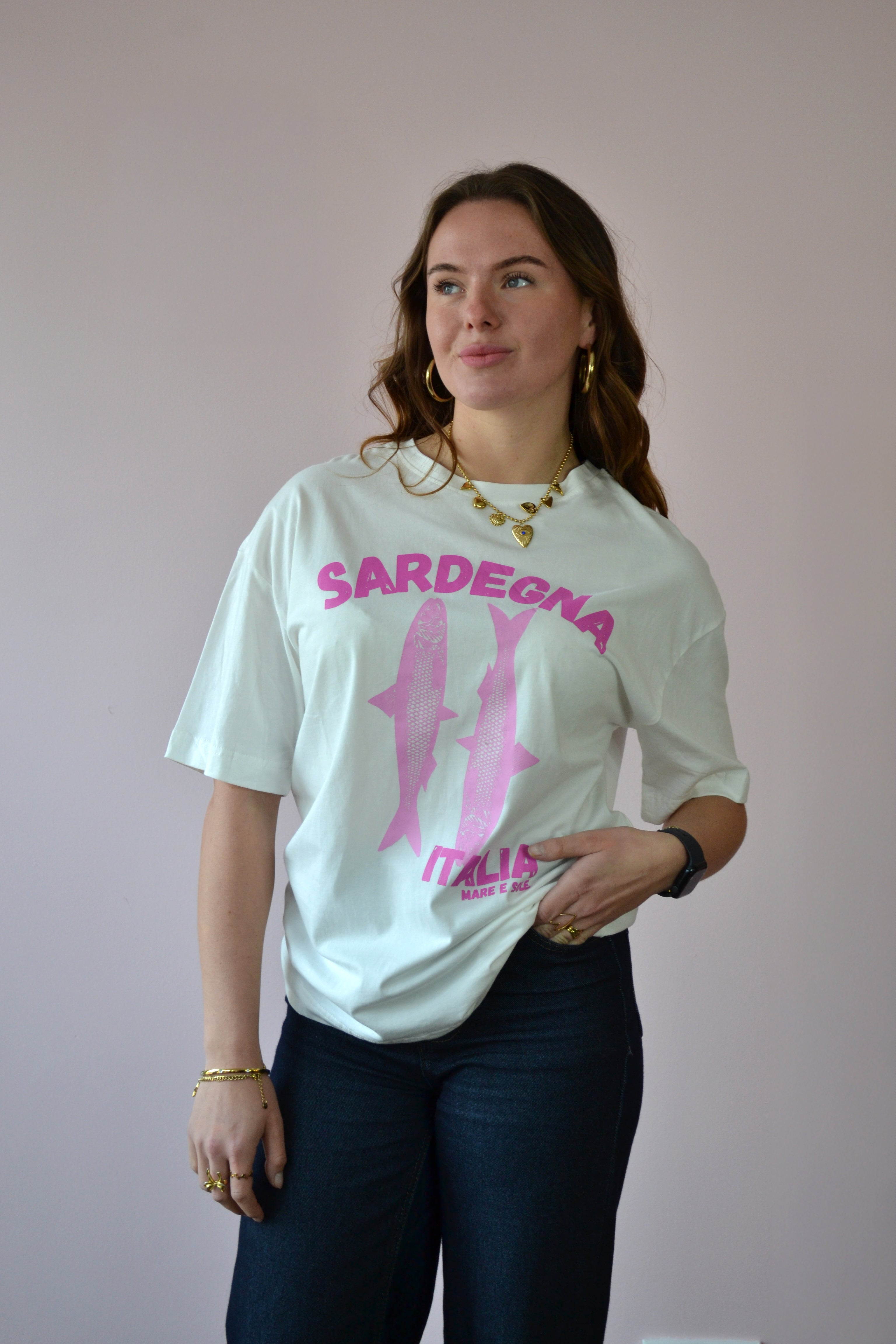 Oversized shirt met print