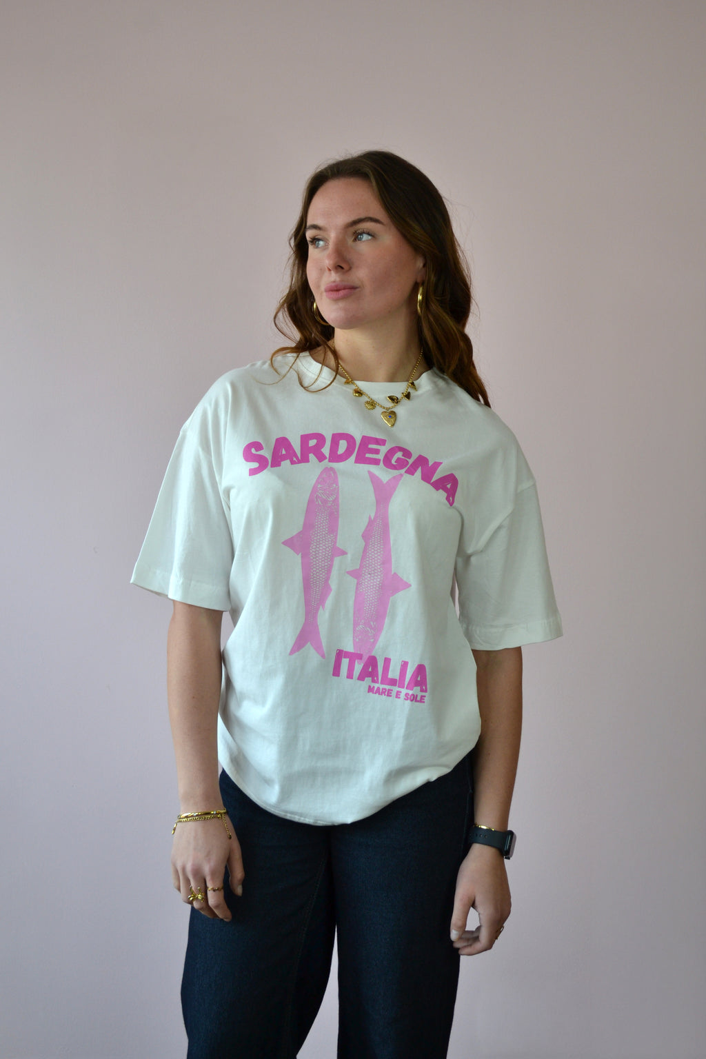 Oversized shirt met print