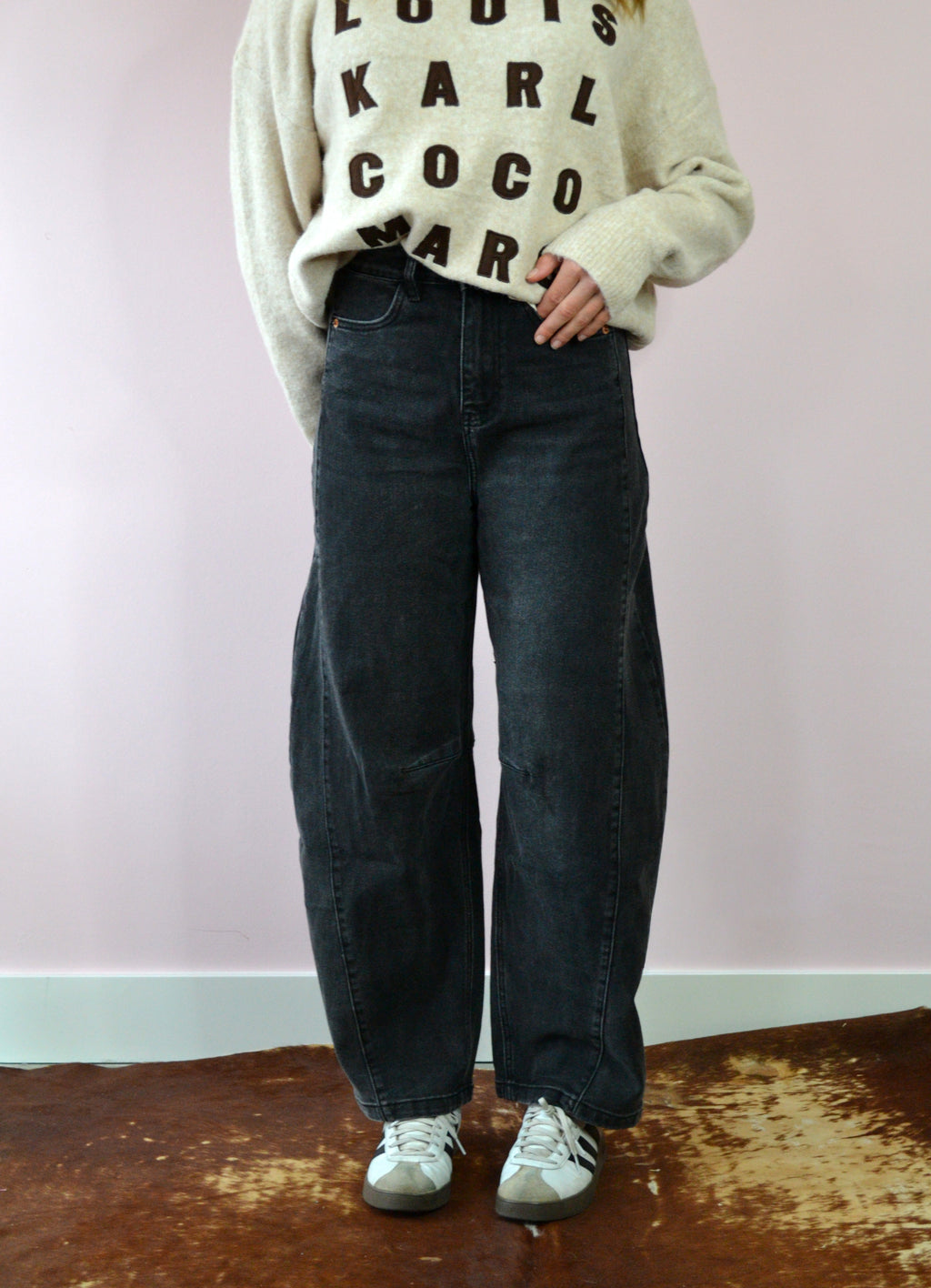 Balloon jeans met hoge taille