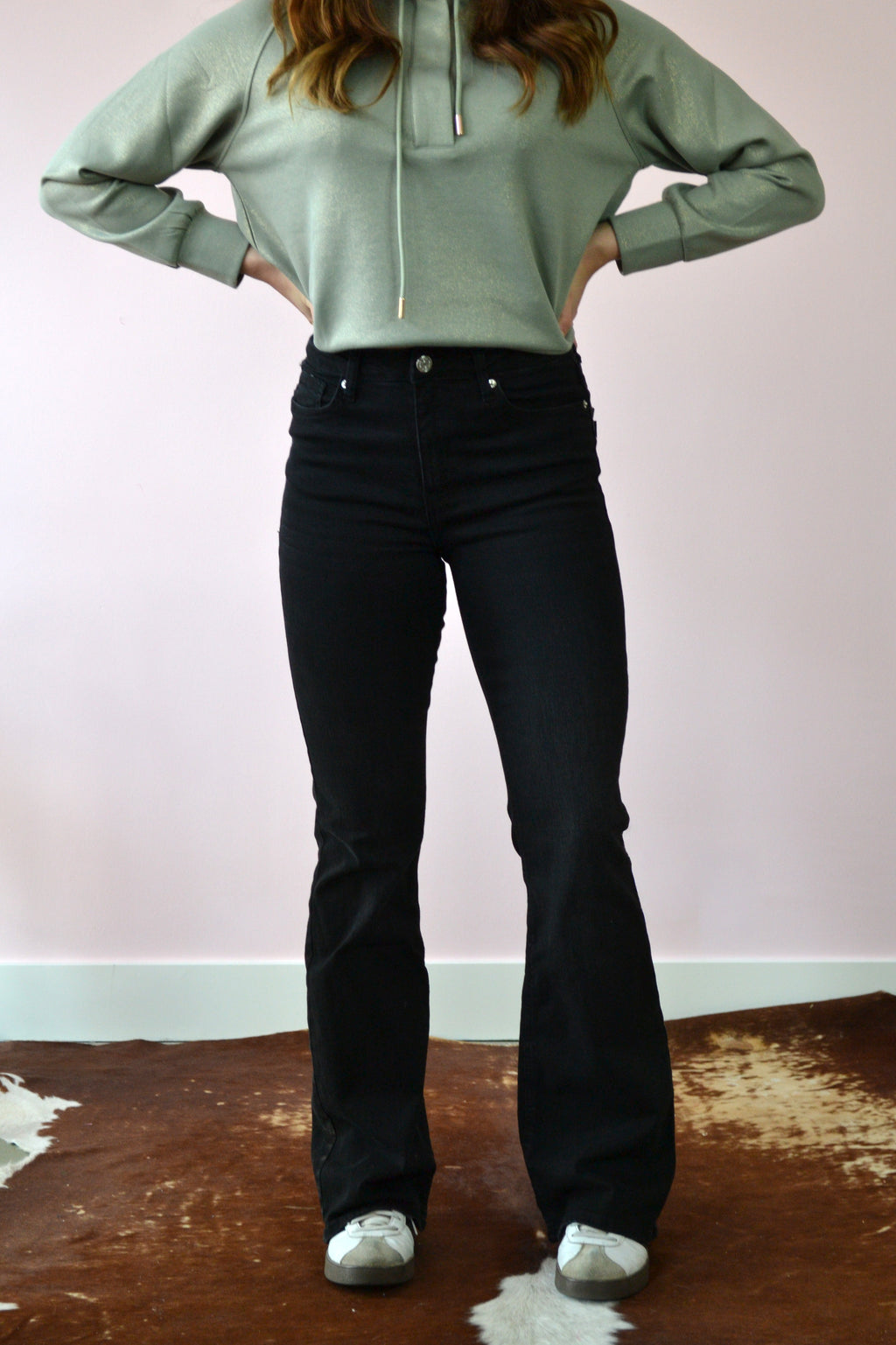 Flared jeans met hoge taille