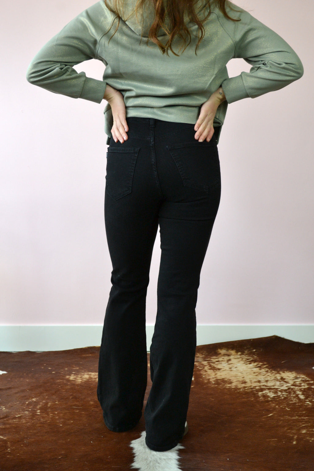 Flared jeans met hoge taille