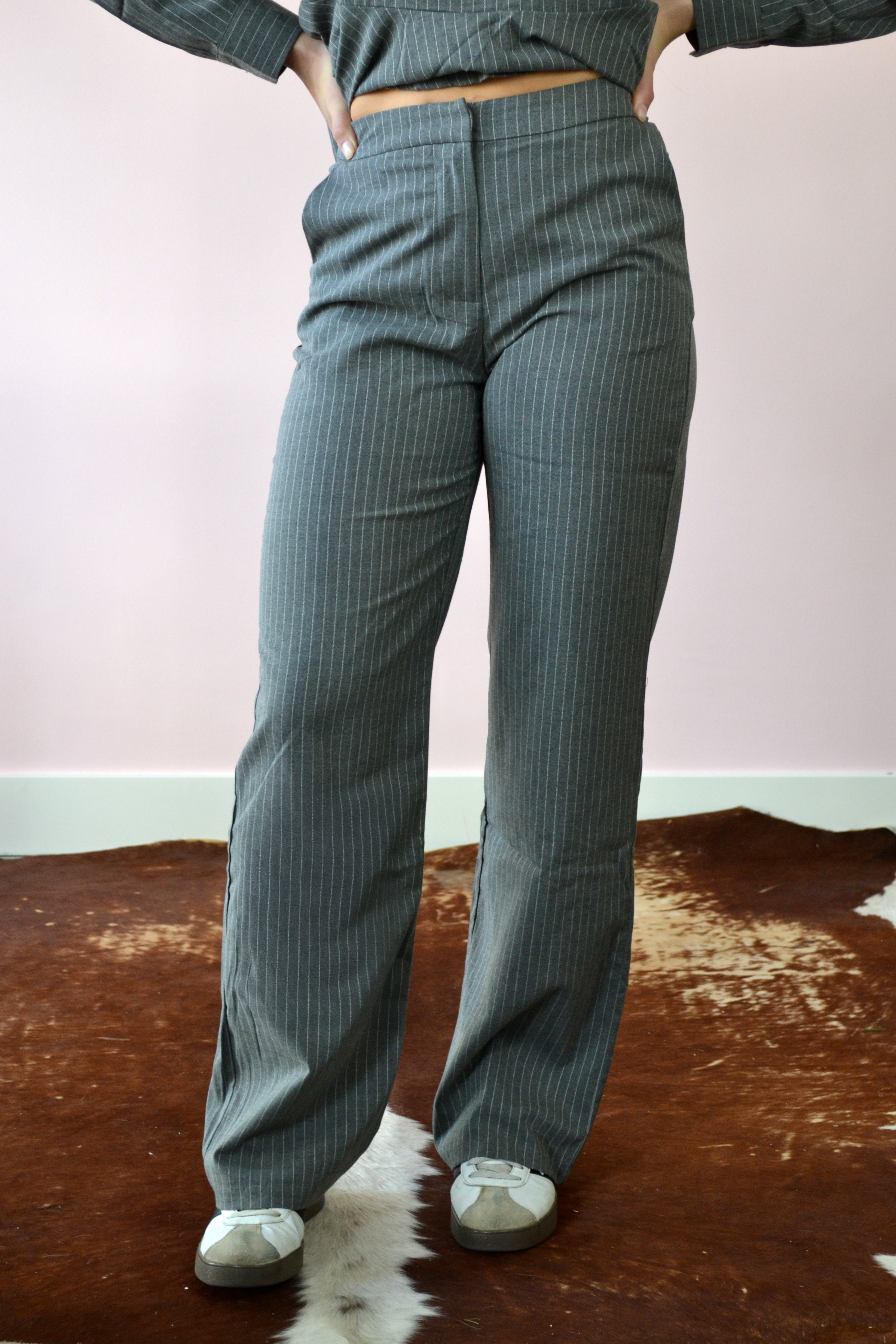 Pantalon met hoge taille