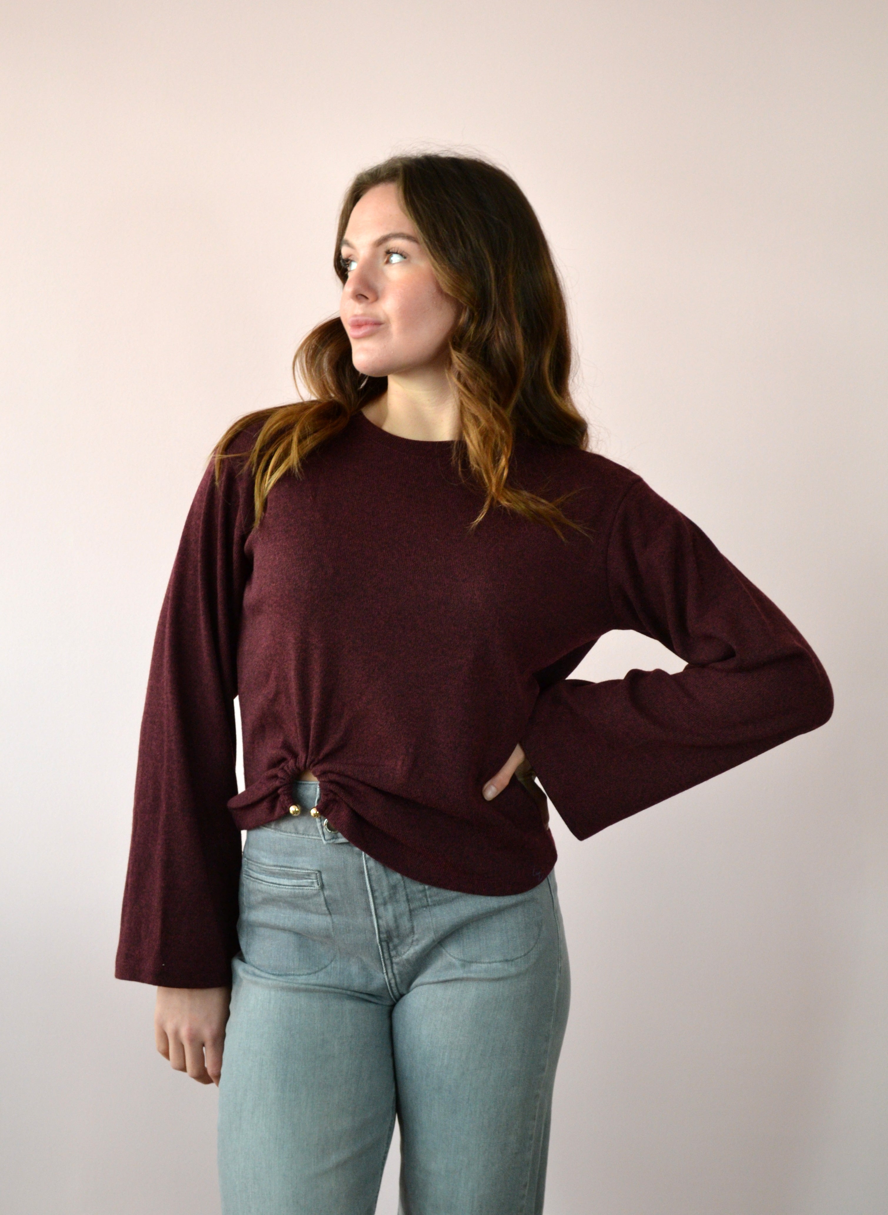 Trui met gouden detail