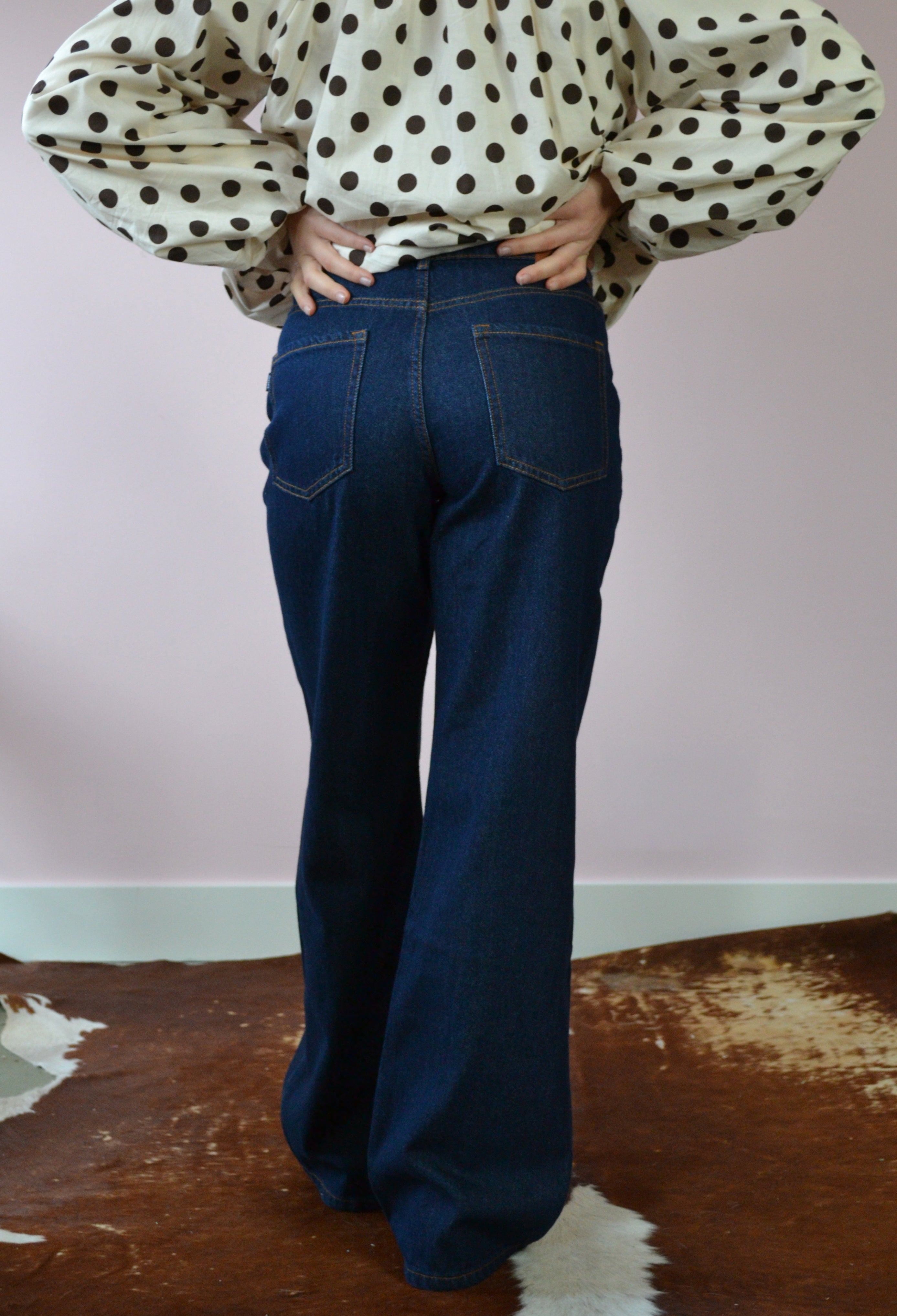 Wijde jeans met hoge taille