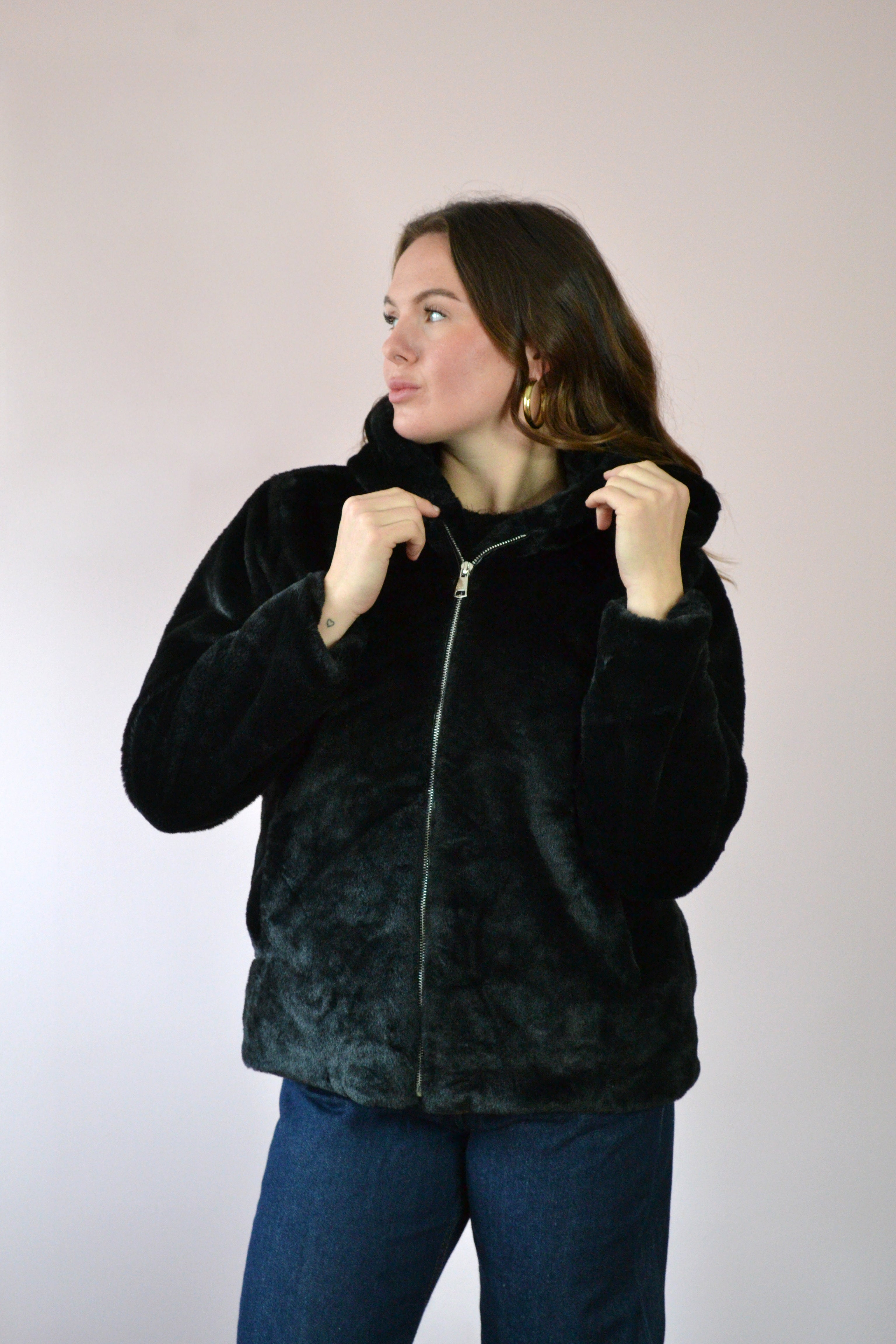 Jas van imitatiebont