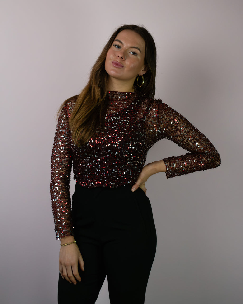 Paillette top