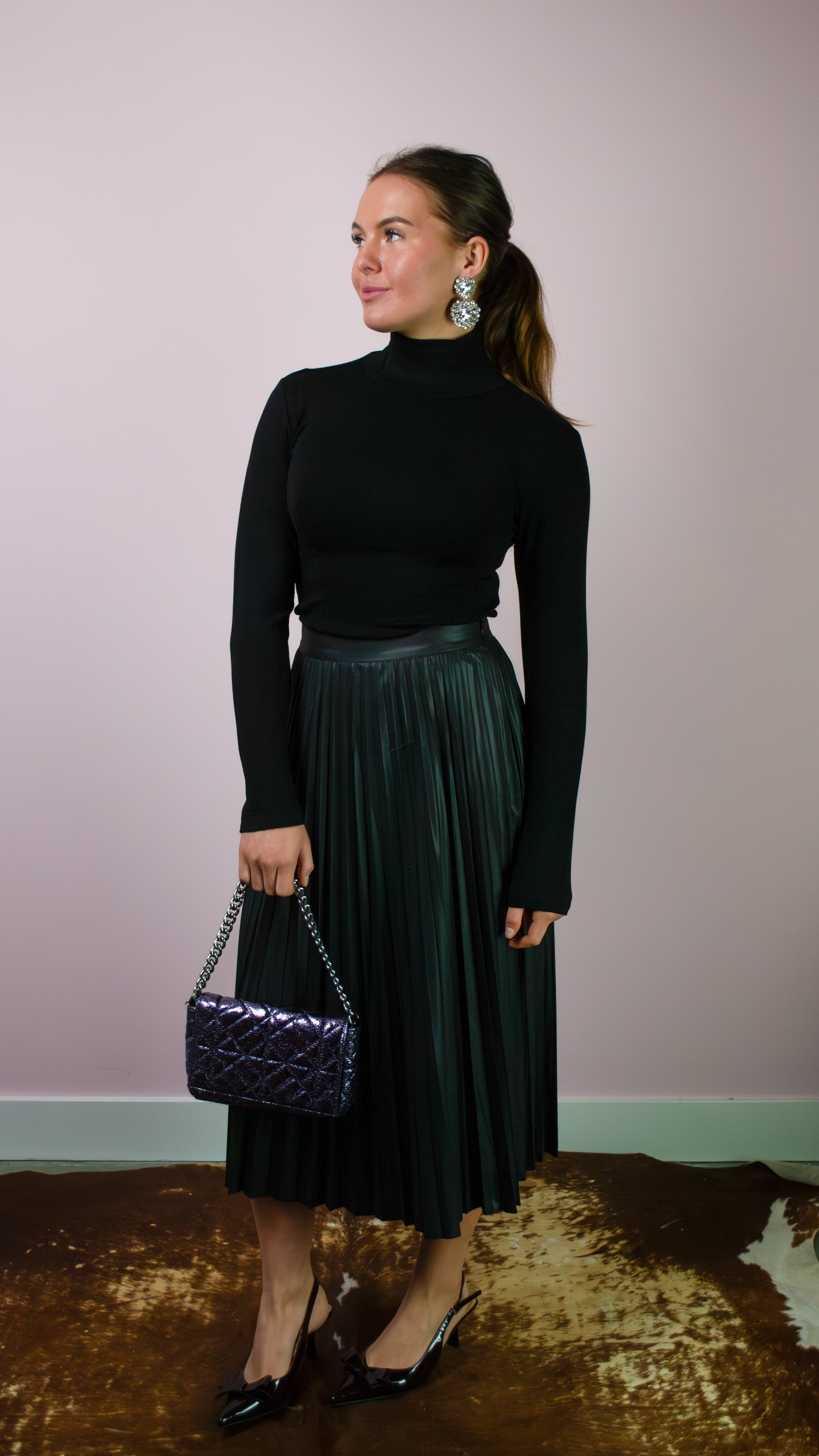Helena maxi rok zwart