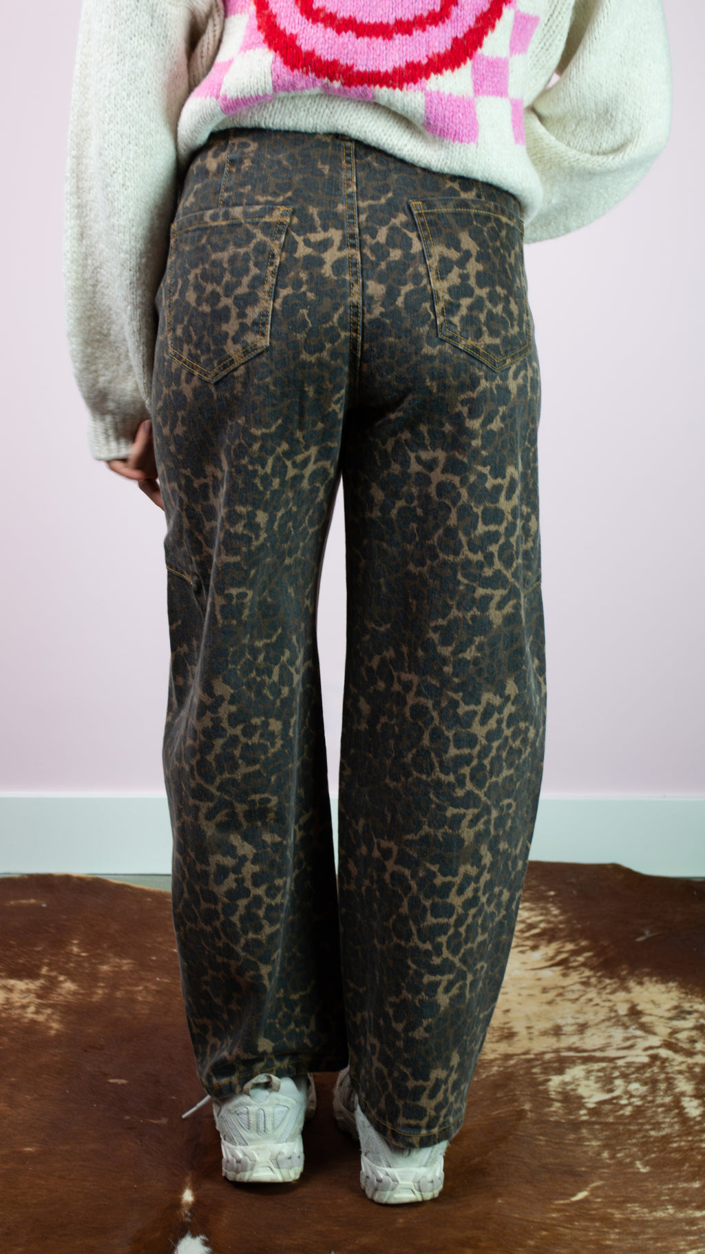 Liv Balloon jeans panter print