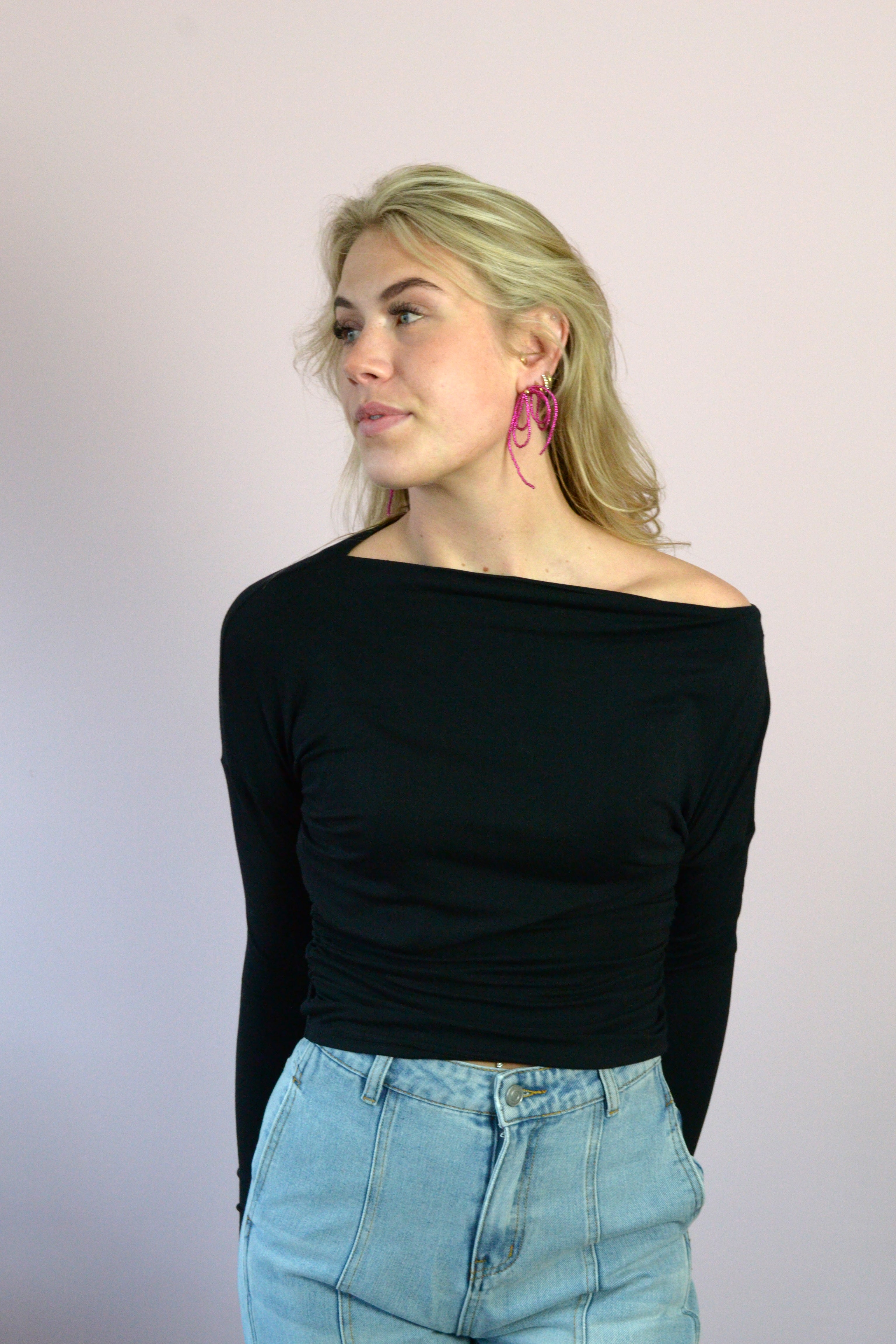 Maya one shoulder top