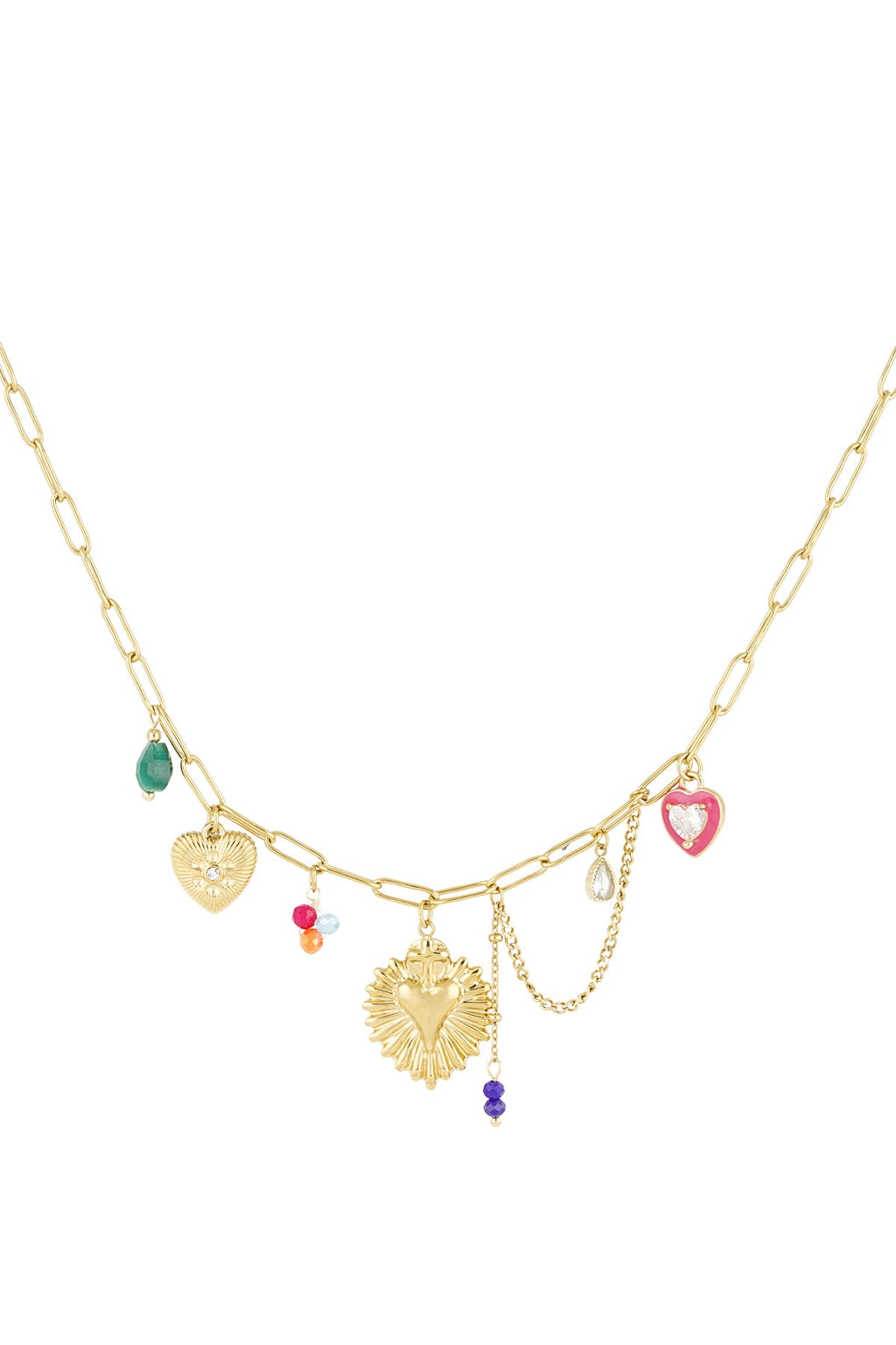 Ketting colorful joy goud