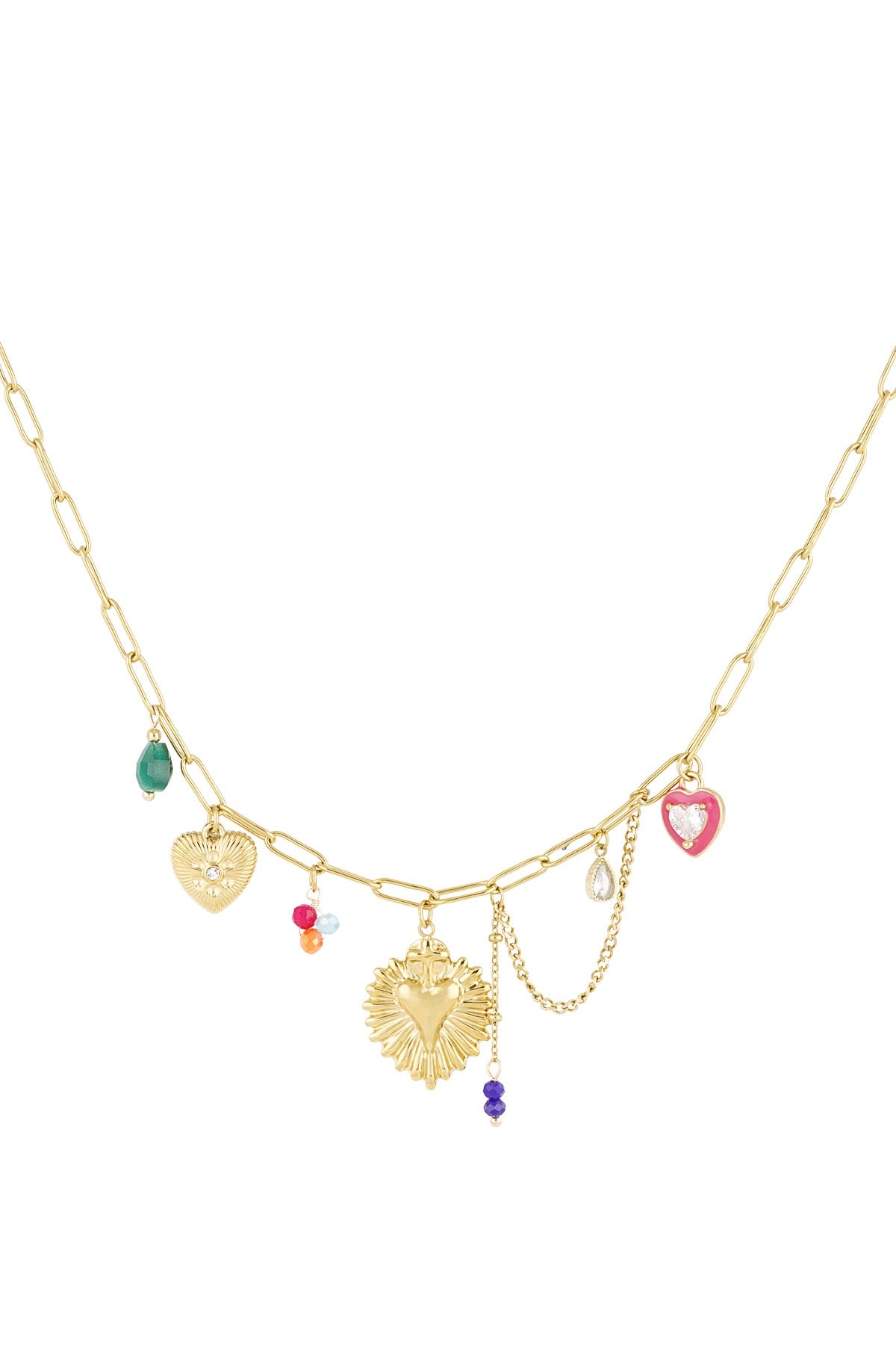 Ketting colorful joy goud