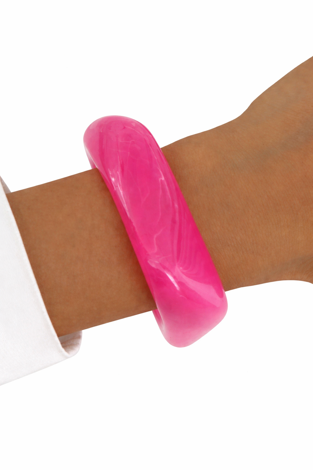 Brede bangle donkerrode