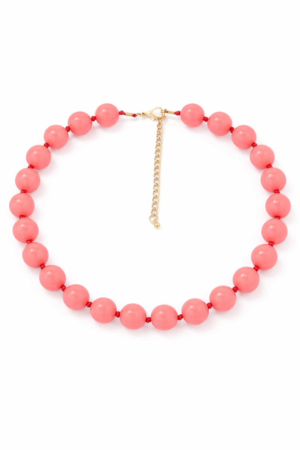Kralen ketting licht roze
