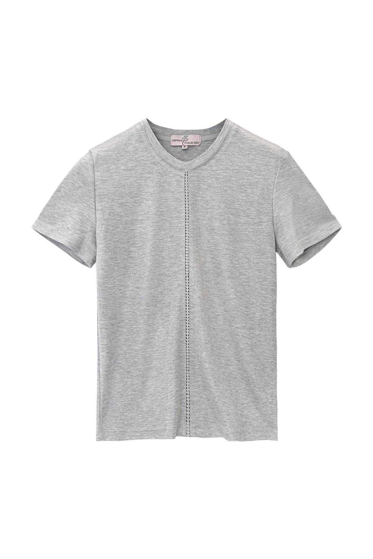 Gijsje shirt grijs met glitter