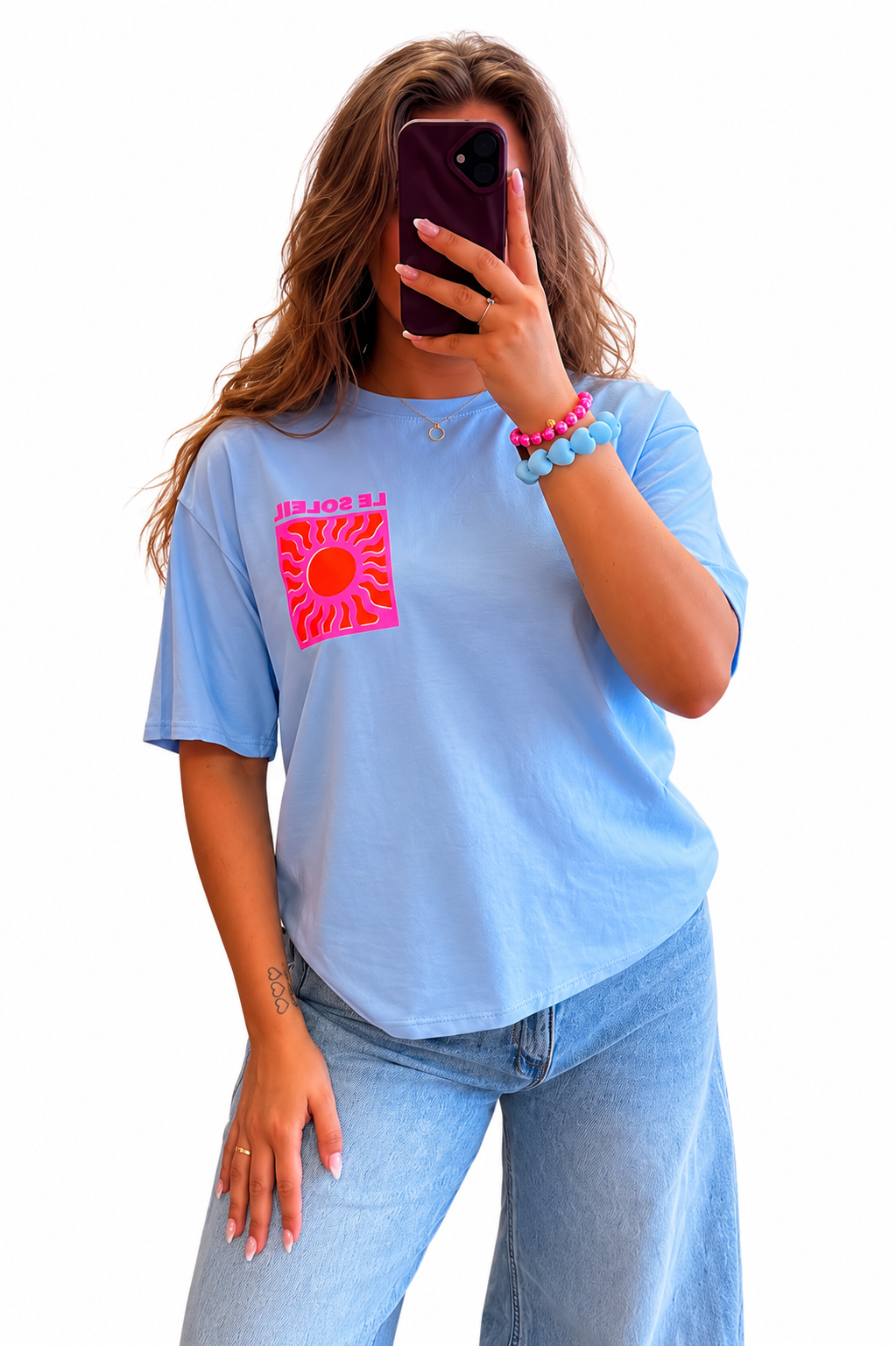 T-shirt blauw le soleil