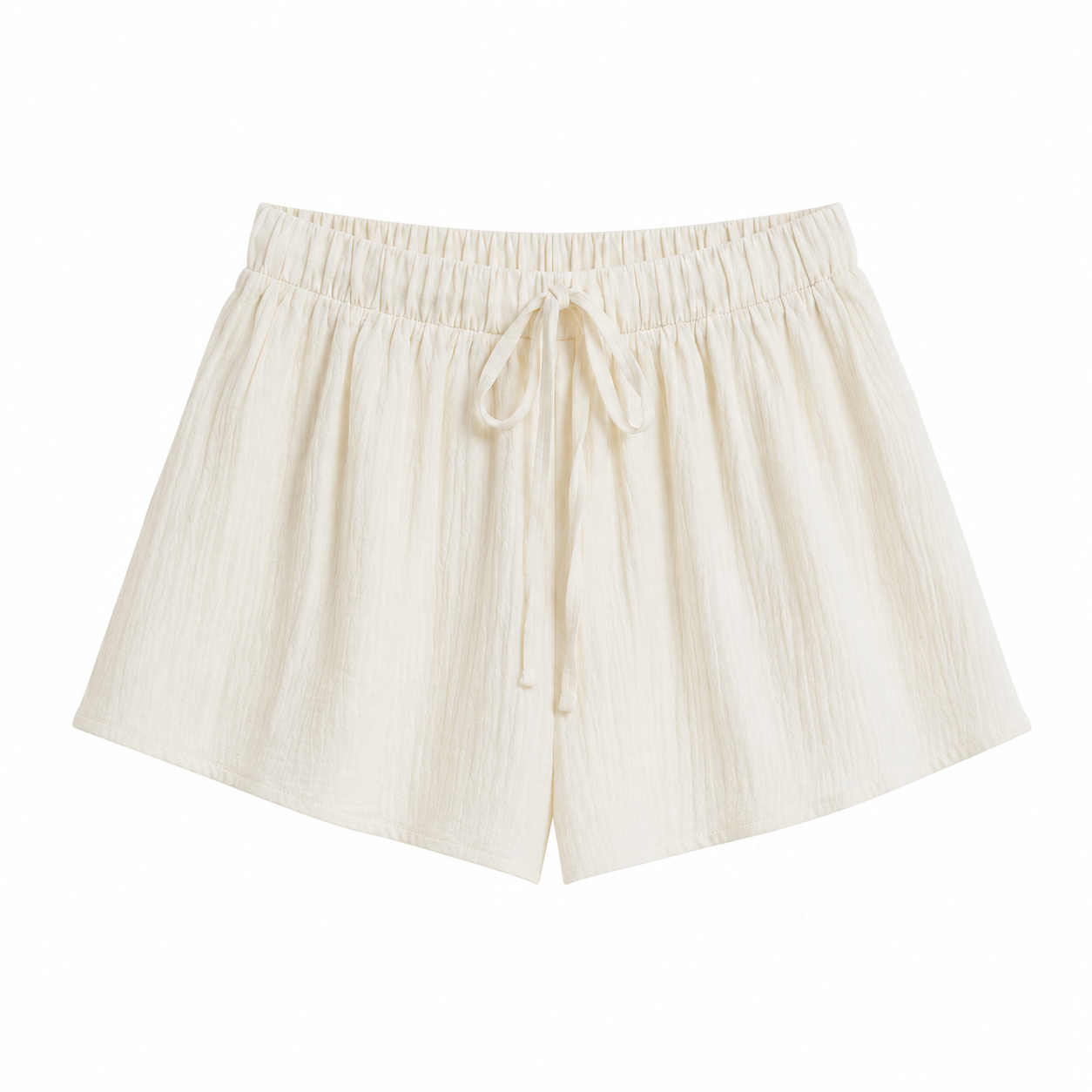 Korte broek mousseline wit