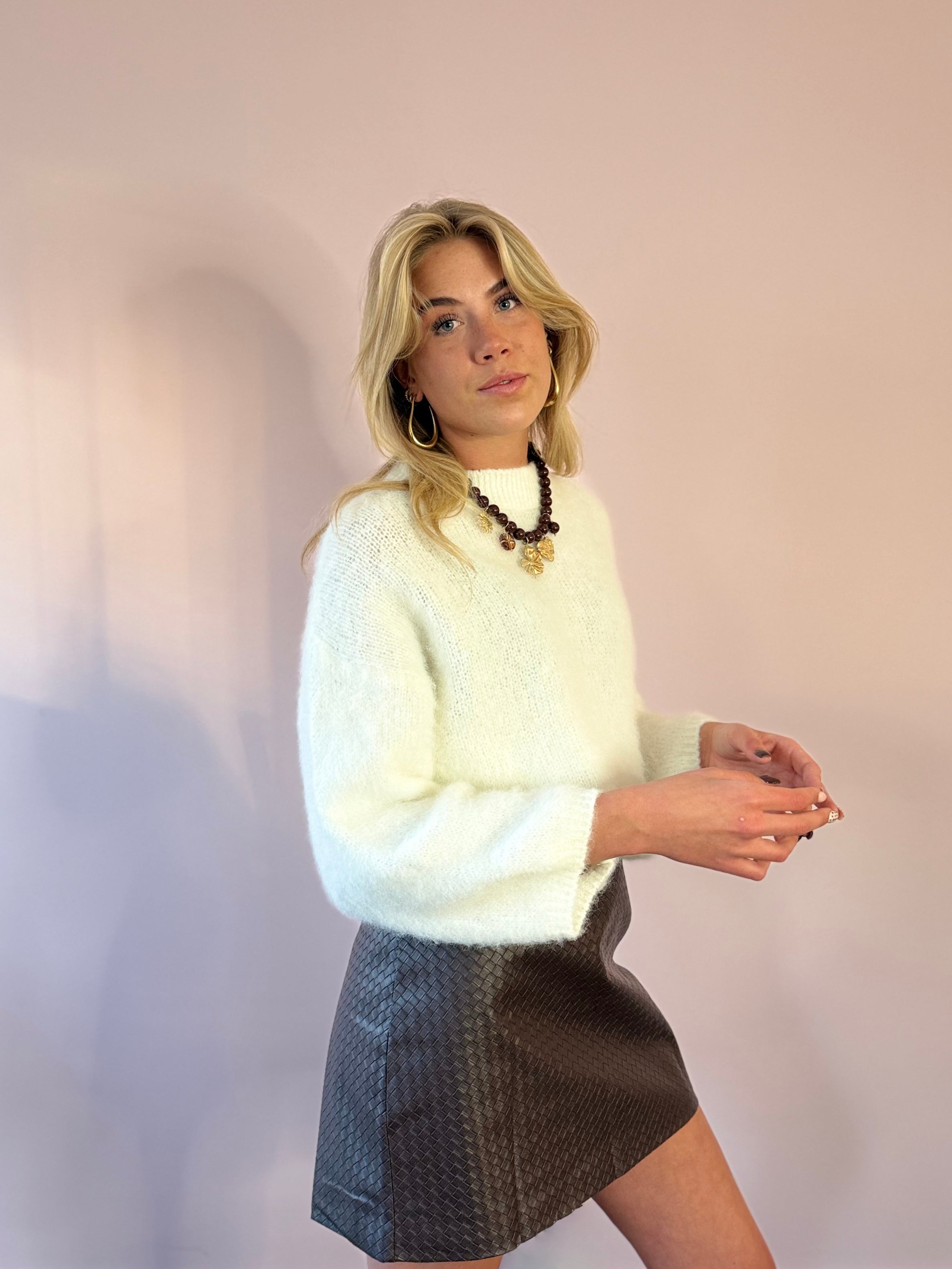 Trui met wijde mouwen