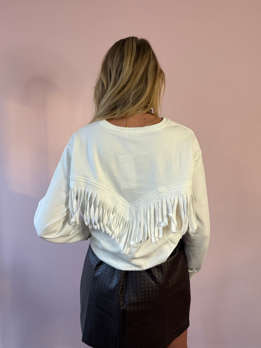 Trui met franjes